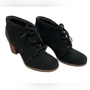 Clarks Shoes Clarks Collection Women Lace Up Booties boots Black Suede Size 10M